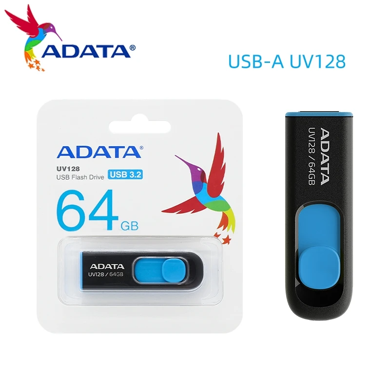 ADATA USB 3.2 Gen1 (USB 5Gbps) Flash Pen Drive 32GB 64GB 128GB 256GB Up to 100Mb/s Memory Stick U Disk for Computer Pendrive