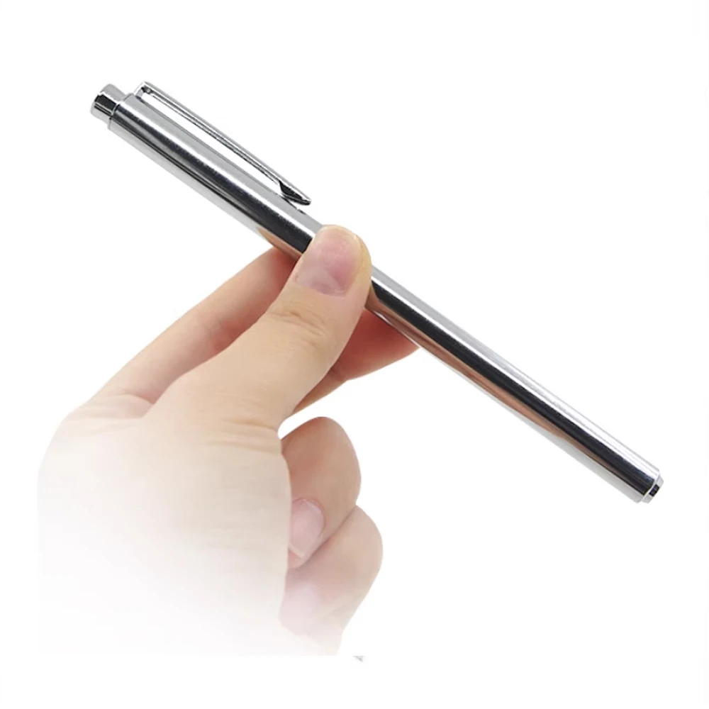 Metal Pen Through Paper Magic Trick - Real Pen Writing Function Close Up Illusion Prop for Street Party No Skill Needed