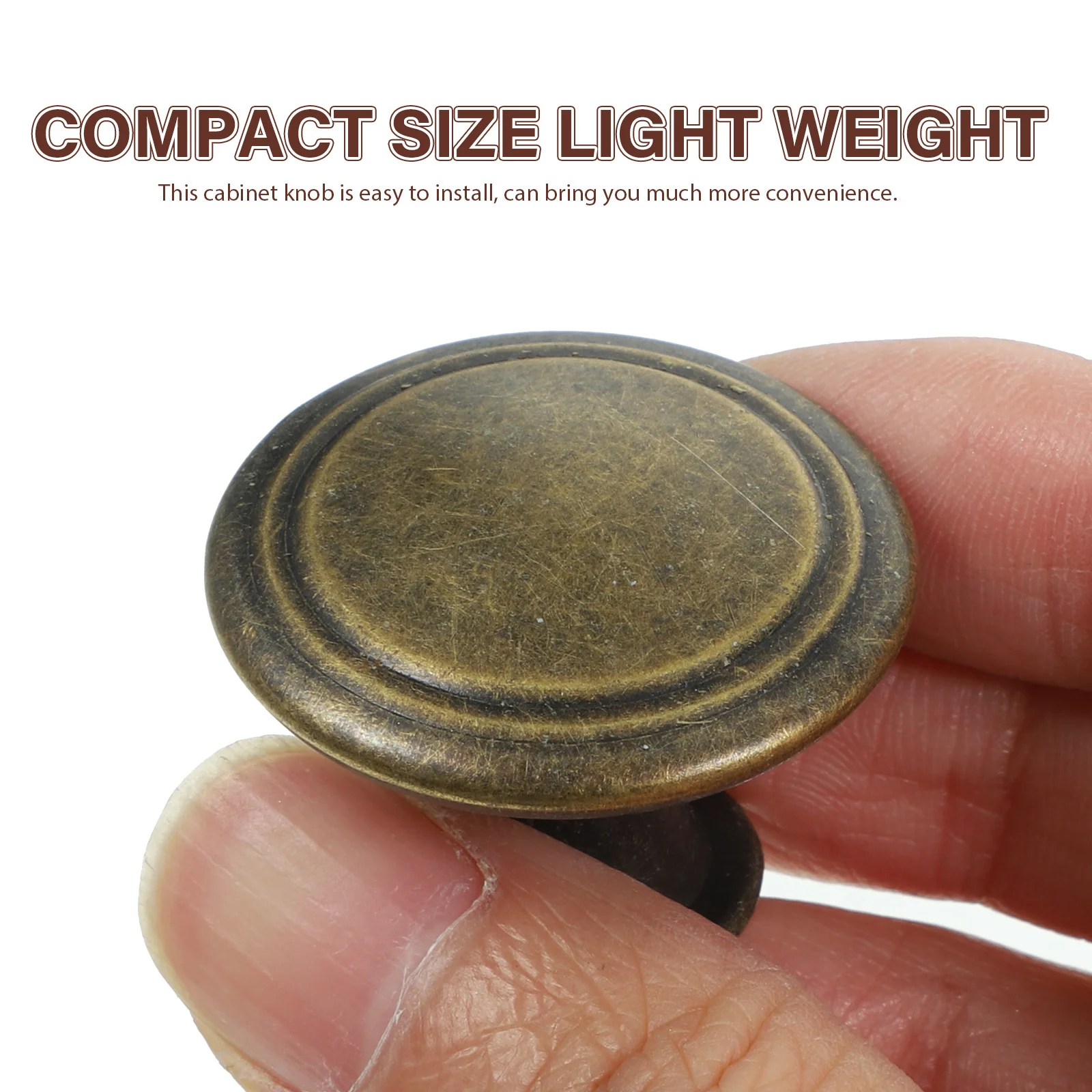 

12Pcs Compact Vintage Dresser Knobs Round Cabinet Pulls Drawer Handles Kitchen Cupboard Door Knobs Decorative Furniture