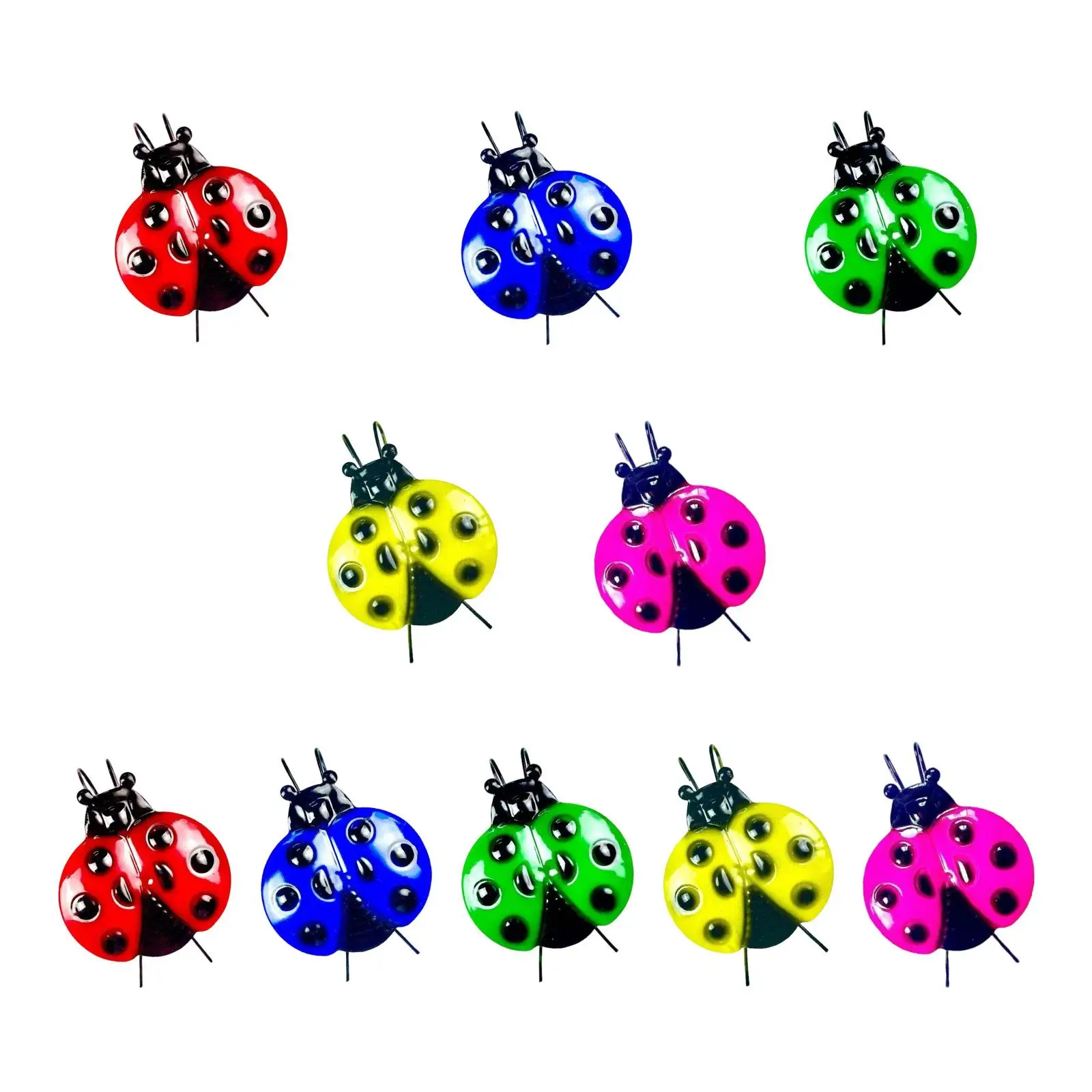 Ladybug Wall Decoration Metal Garden Wall Art Decor for Patio Outside Home