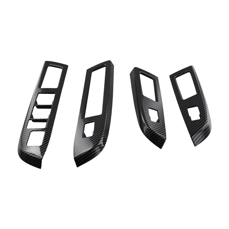 

Bright Carbon Fiber Window Lift Panel Switch Cover Trim For Subaru XV 2012-2014 LHD-A65M