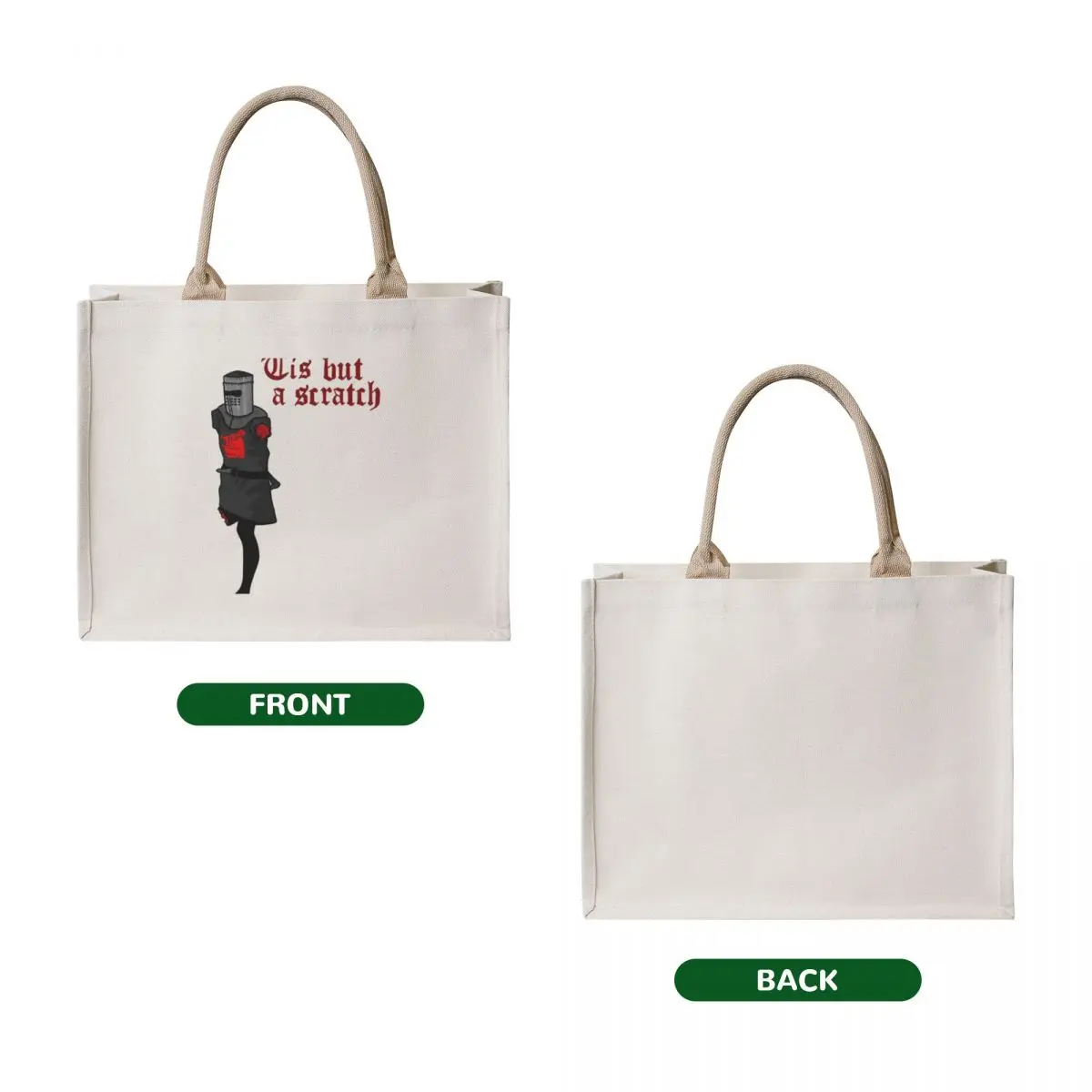 Tis but a Scratch Tote Bag bag for beach Shopper handbag tote bags men