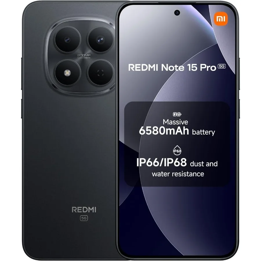Redmi Note 15 Pro 5G Ai Compatible with Tmobile Mint Tello and Global (512GB + 8GB) NFC 6.83