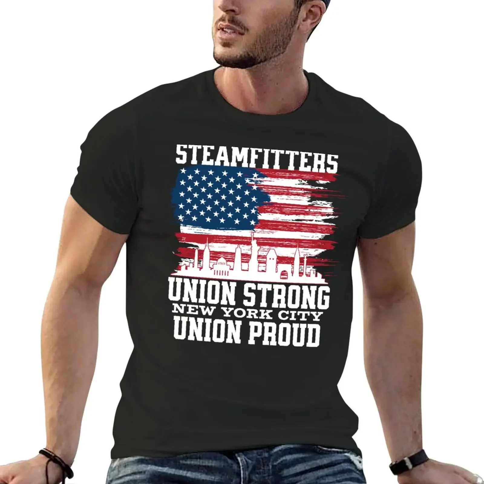 Steamfitters Union Strong Union Proud Steamfitters Pipefitters T-Shirt cute tops new edition vintage anime shirt men t shirts