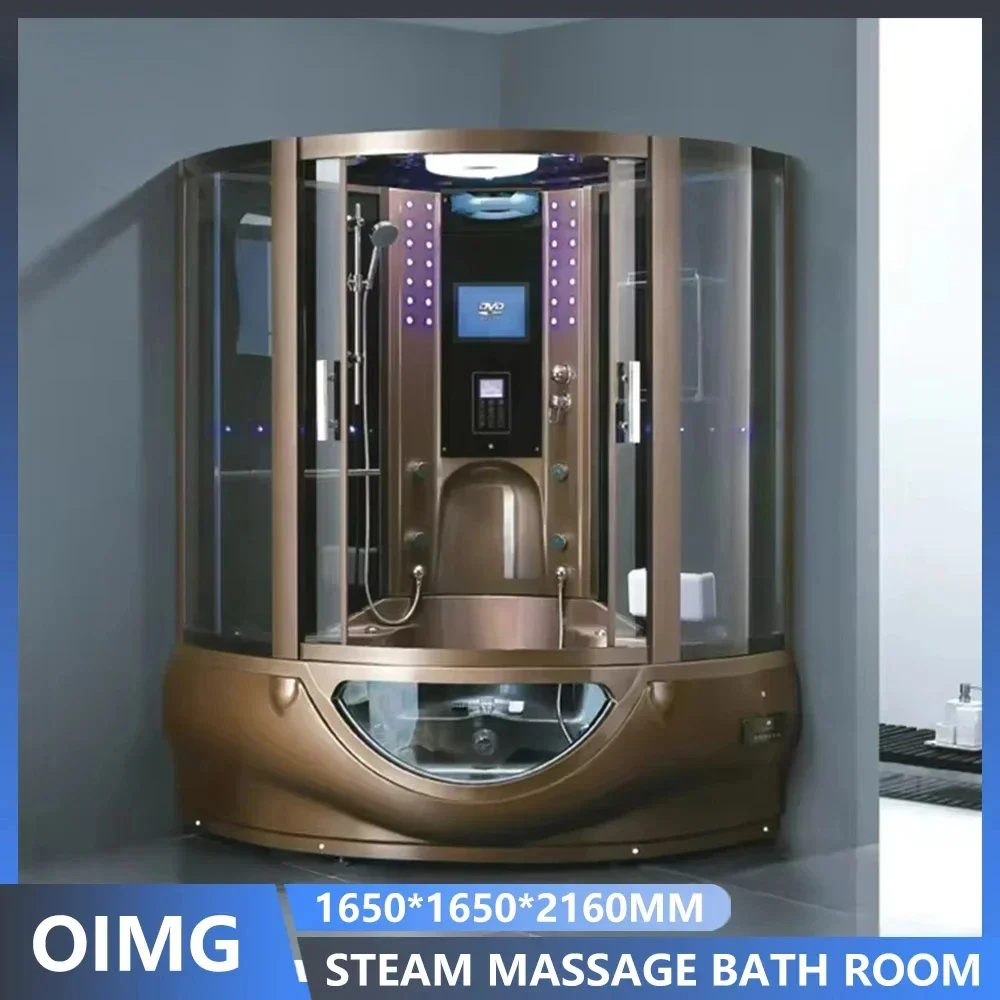사우나 샤워실 습식 스팀 목욕실 콤보 LED 조명 스팀룸 다기능 월풀 샤워 사우나