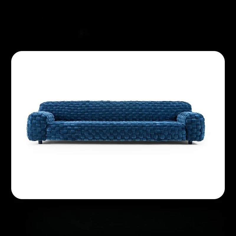 Handmade velvet woven sofa i turi haute couture living room furniture