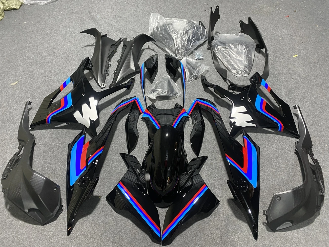 New ABS Injection Molding Fairings Kits Fit For S1000RR M1000RR 2019 2020 2021 2022 Bodywork Set Black line