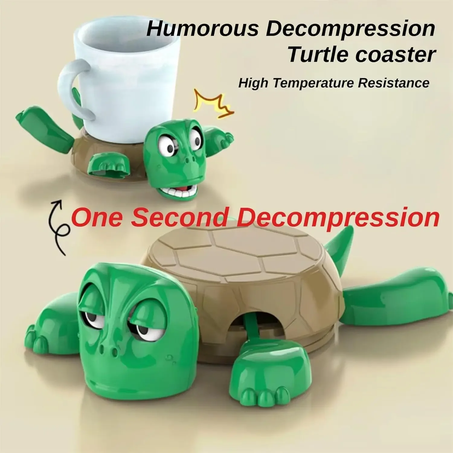 Funny Turtle Shape Insulation Mat Kettle Tea Coaster Creative Wacky Decompression Desktop Tableware Anti-scald Table Ornaments