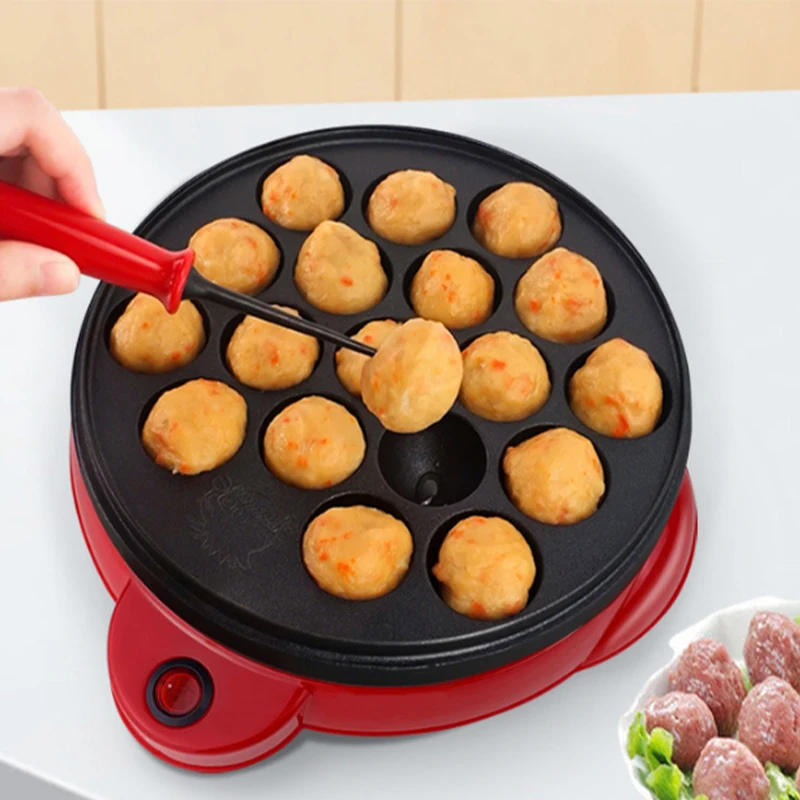 Máquina para Hacer Takoyaki Eléctrica de 220V, Plancha para Asar Bolas de Pulpo, Herramientas de Cocina Profesionales