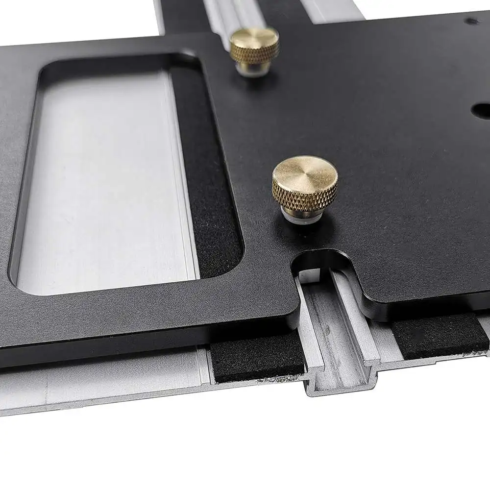Fonson Aluminium legierung Kettensäge quadratische Führungs schiene quadratische Holz bearbeitung 90 Grad rechtwinklige Führungs platte