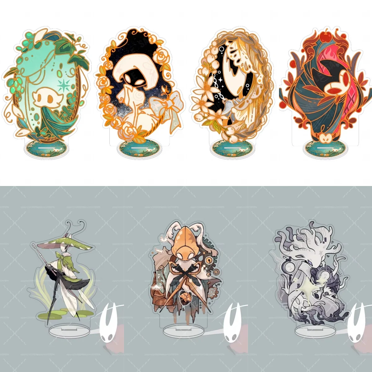 15CM Game Knight: Silksong Acrylic Stand Keychain Model Cosplay Characters Ornament Accessories Good Gifts Valorant