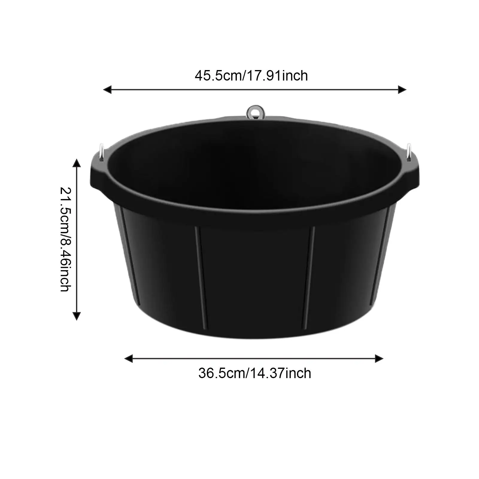 Rubber Livestock Feeder Pan Versatile Utility Feed Tub Water Trough for Horse Goat Dog Chicken Pig Farm Use