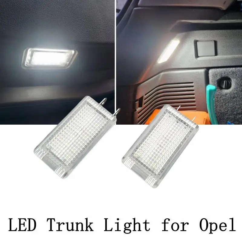 For Opel Astra Agila Insignia Omega Vectra Zafira LED Trunk Glove Box Boot Interior Light White Car Lamp Replacement Accessories