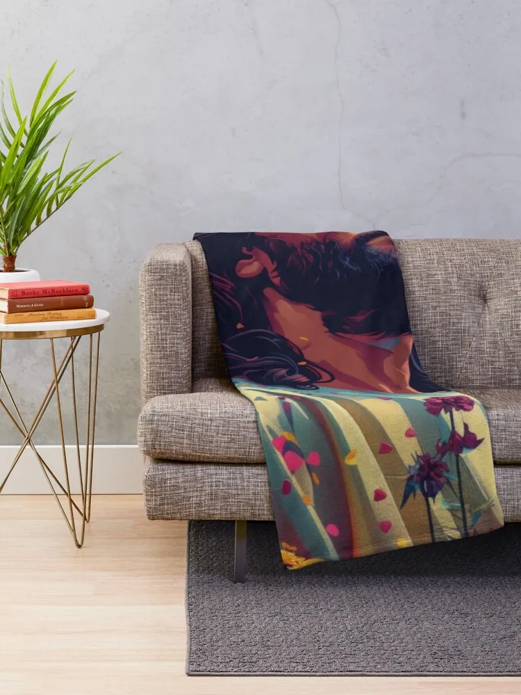 Jesus Sticker Christian Print Oil Painting Jesus Shirt Abstract Home Christian Wall Print Sunlit Jesus Series Throw Blanket