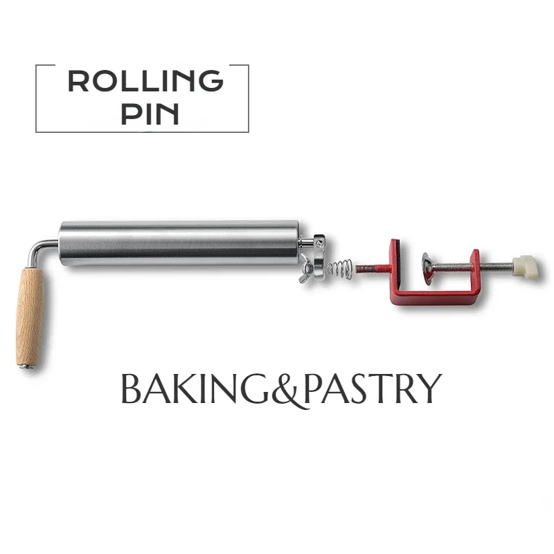 Stainless Steel Rolling Pin, Labor Saving, Non Stick, Roll Out, Dumpling Skin, Noodle, Pastry and Bakery Accessories