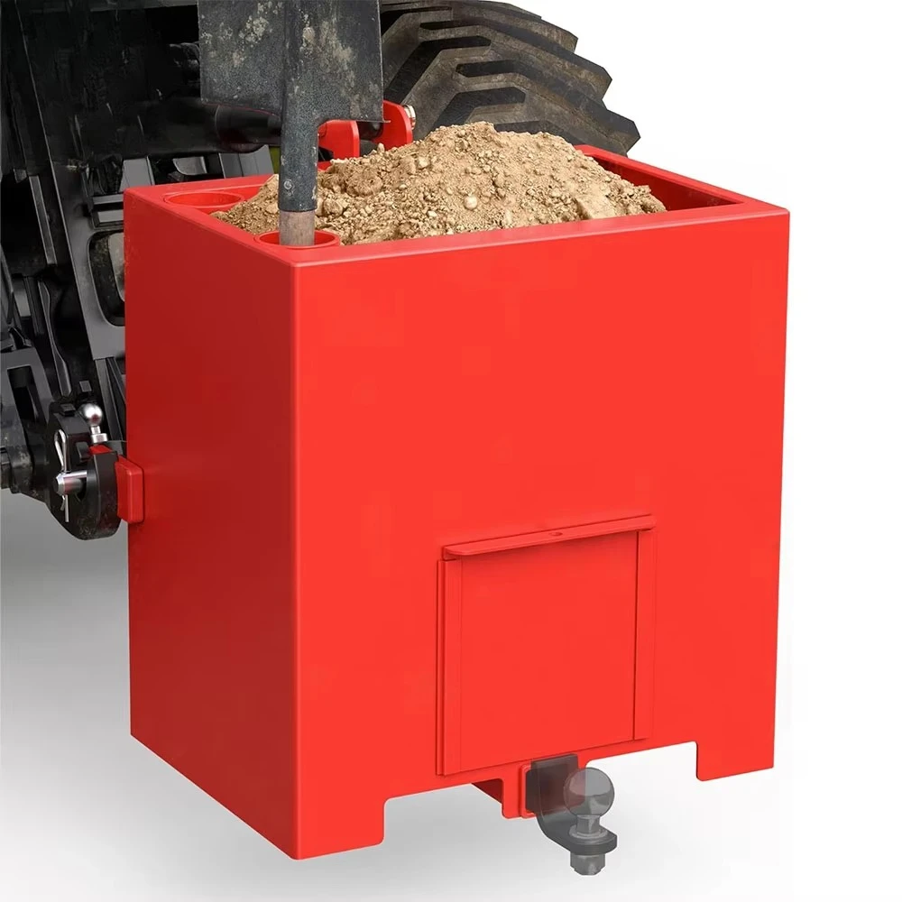 Wholesale Loading 5.3 Cu.ft. Tractor Ballast Box 3 Point Hitches Category 1 Ballast Box with 2