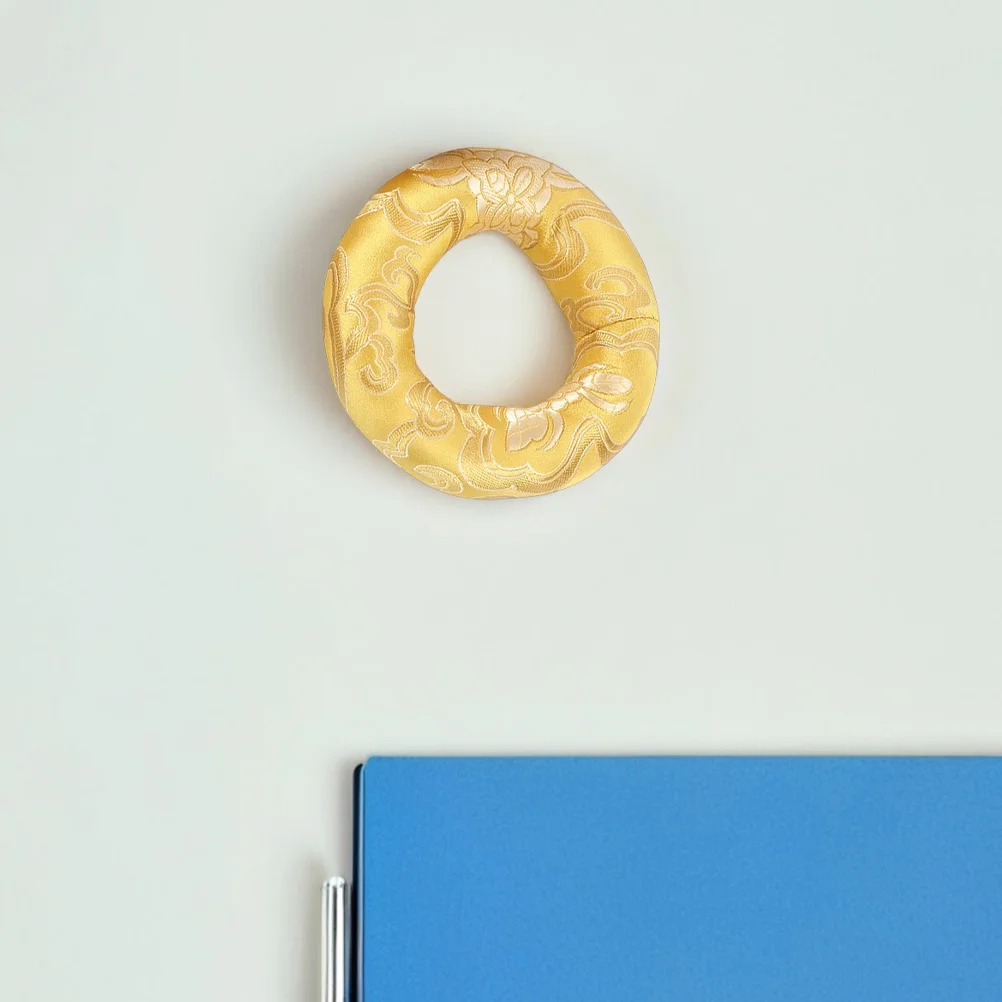 2 قطعة وعاء الموسيقى المستديرة وسادة القطن وسادة التأمل قاعدة مستقرة تصميم أنيق المواد ملحقات العلاج الصوتي #2