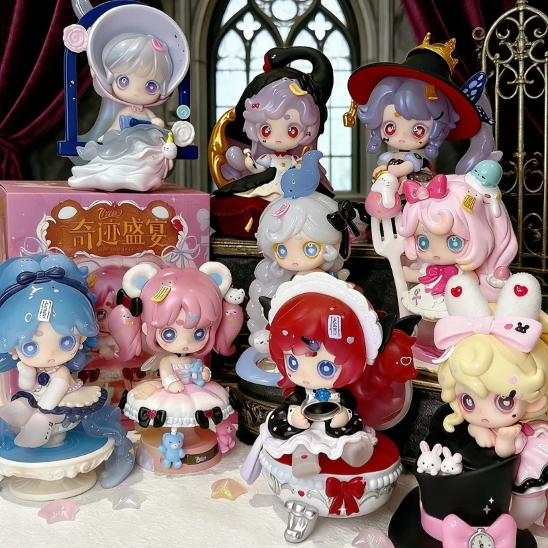 

Keeno Blind Box Fourth Generation Miracle Feast Series Collectible Art Toy Cute Desktop Ornament Gift For Adult Women