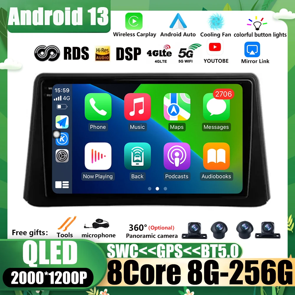 

Android 13 For For Opel Mokka 1 2012 - 2016 Carplay auto Car Radio Multimedia Video Player Navigation GPS Android No 2din 2 din