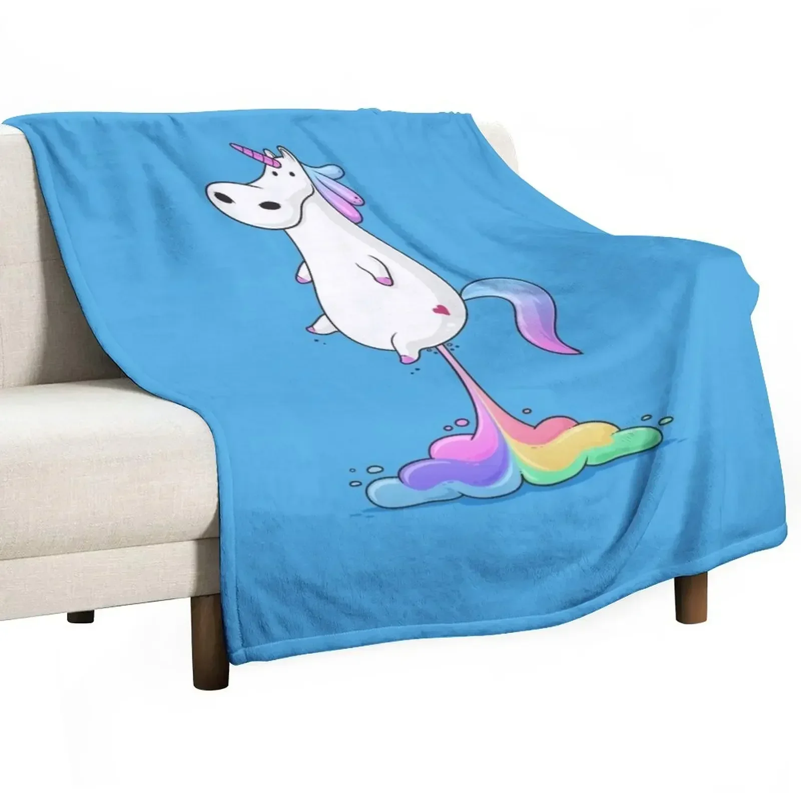 

Unicorn Fart Throw Blanket Luxury Thicken halloween Comforter for babies Blankets