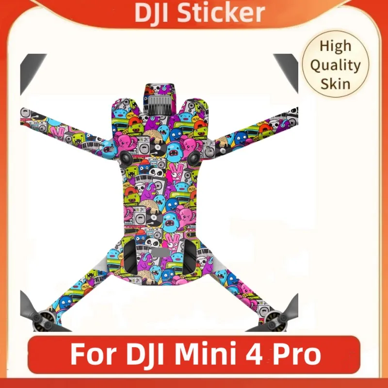 For DJI Mini 4 Pro Decal Skin Camera Drone Sticker Vinyl Wrap Anti-Scratch Film Protector Coat Mini4 Pro / Mini 4Pro / Mini4Pro