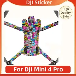 For DJI Mini 4 Pro Decal Skin Camera Drone Sticker Vinyl Wrap Anti-Scratch Film Protector Coat Mini4 Pro / Mini 4Pro / Mini4Pro