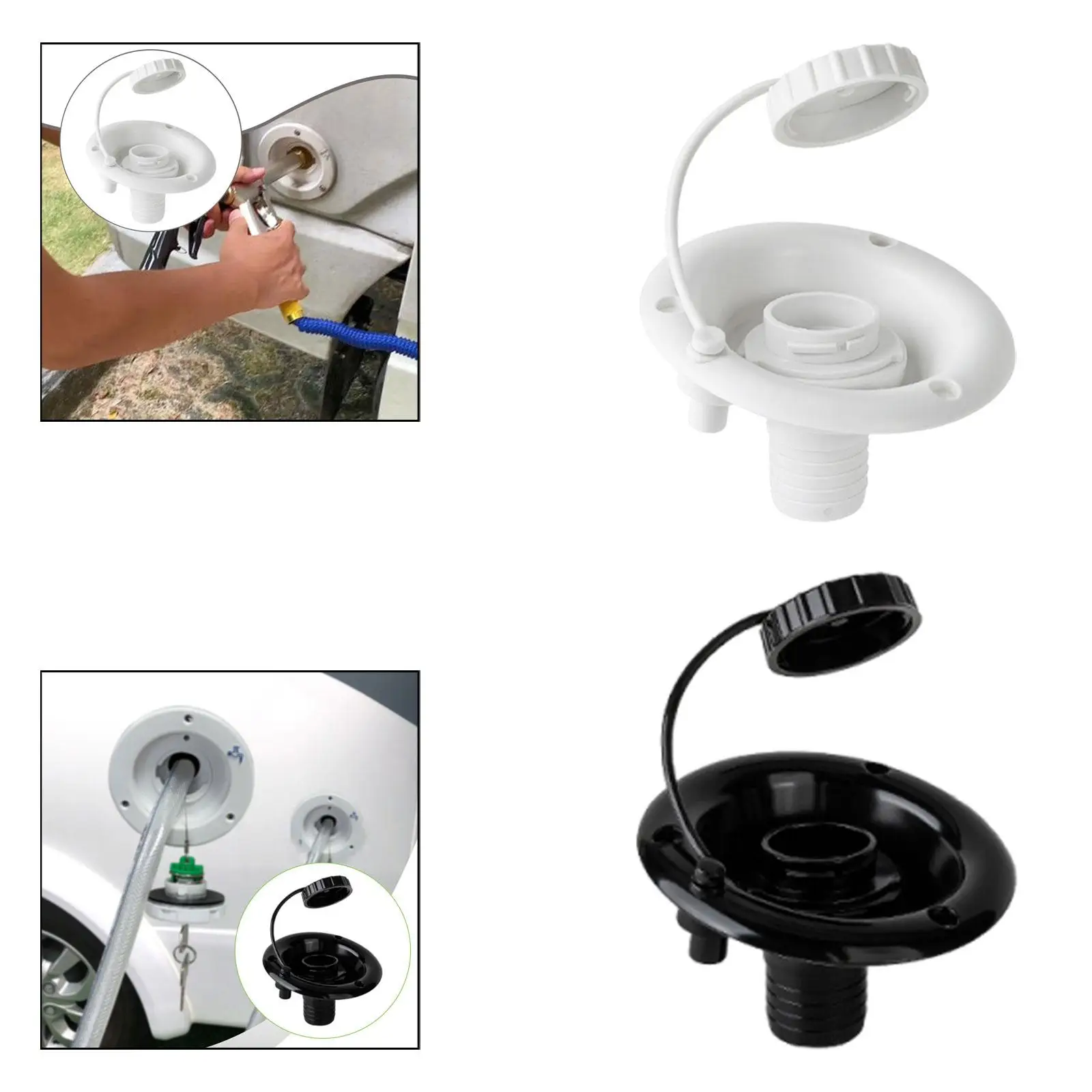 

RV Gravity Water Fill Hatch Inlet Durability, Spare Parts, Direct Replaces, Accessories, Fresh Water Fill Hatch, with Vent Holes