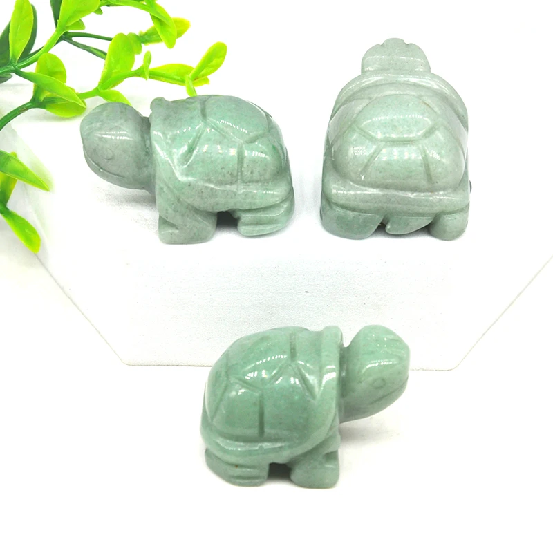 1.5” 10Pcs Owl Elephant Tortoise Animals Statue Crystal Fish Tank Craft Home Decoration