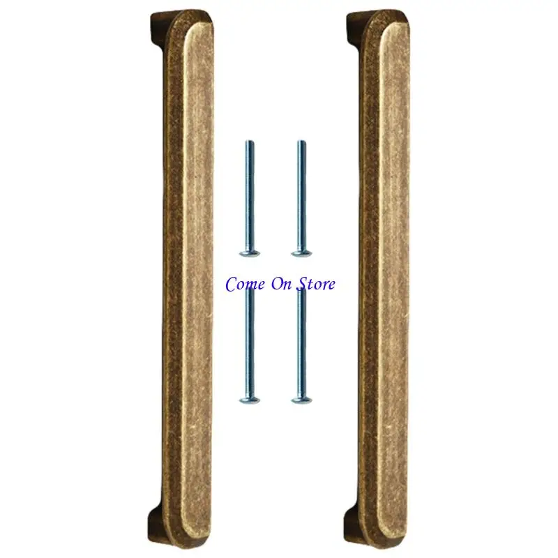 M6CF Vintages الخزانات البرونزية العتيقة مقابض الأبواب مجموعة من تصاميم 2 من الزخارف المنزلية وتجديد الأثاث