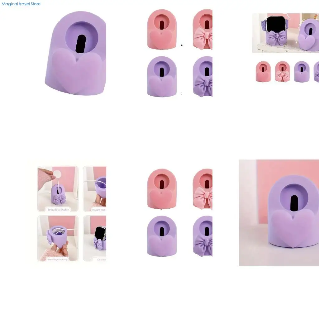 

N2UB Silicone Charging Stand Holder Support For 49/46/45/44/42/41/40/38mm Watch