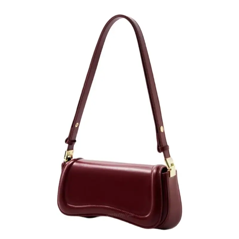 

X5XA Summer Bag PU Leather Shoulder Bag For Women Evening Underarm Bags With Adjustable Strap