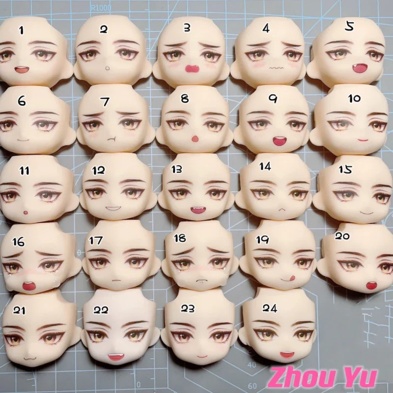 

Zhou Yu Ob11 Face Ashes of Kingdom GSC YMY Doll Handmade Water Sticker Faceplate Anime Game Cosplay Toy Accessories