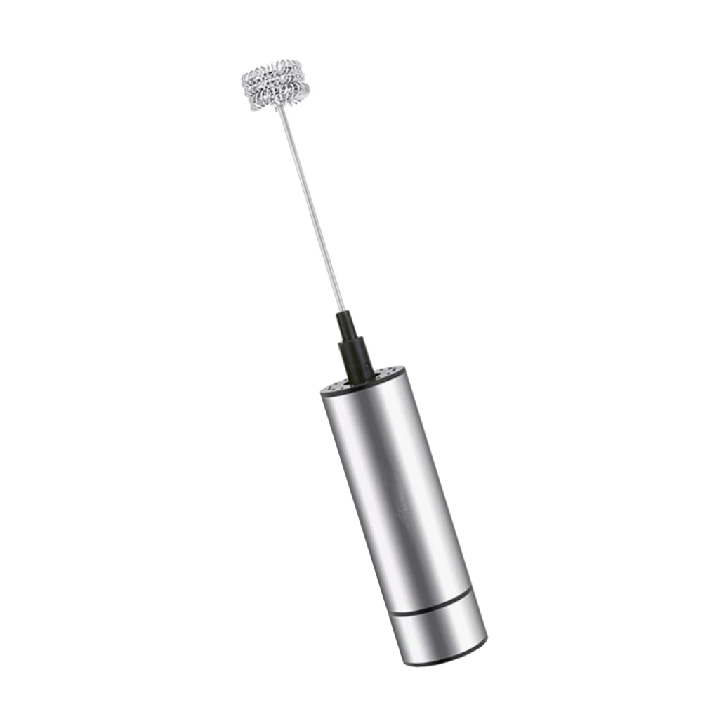 Three-head Stainless Steel Milk Frother Whisk Mixer for Milk