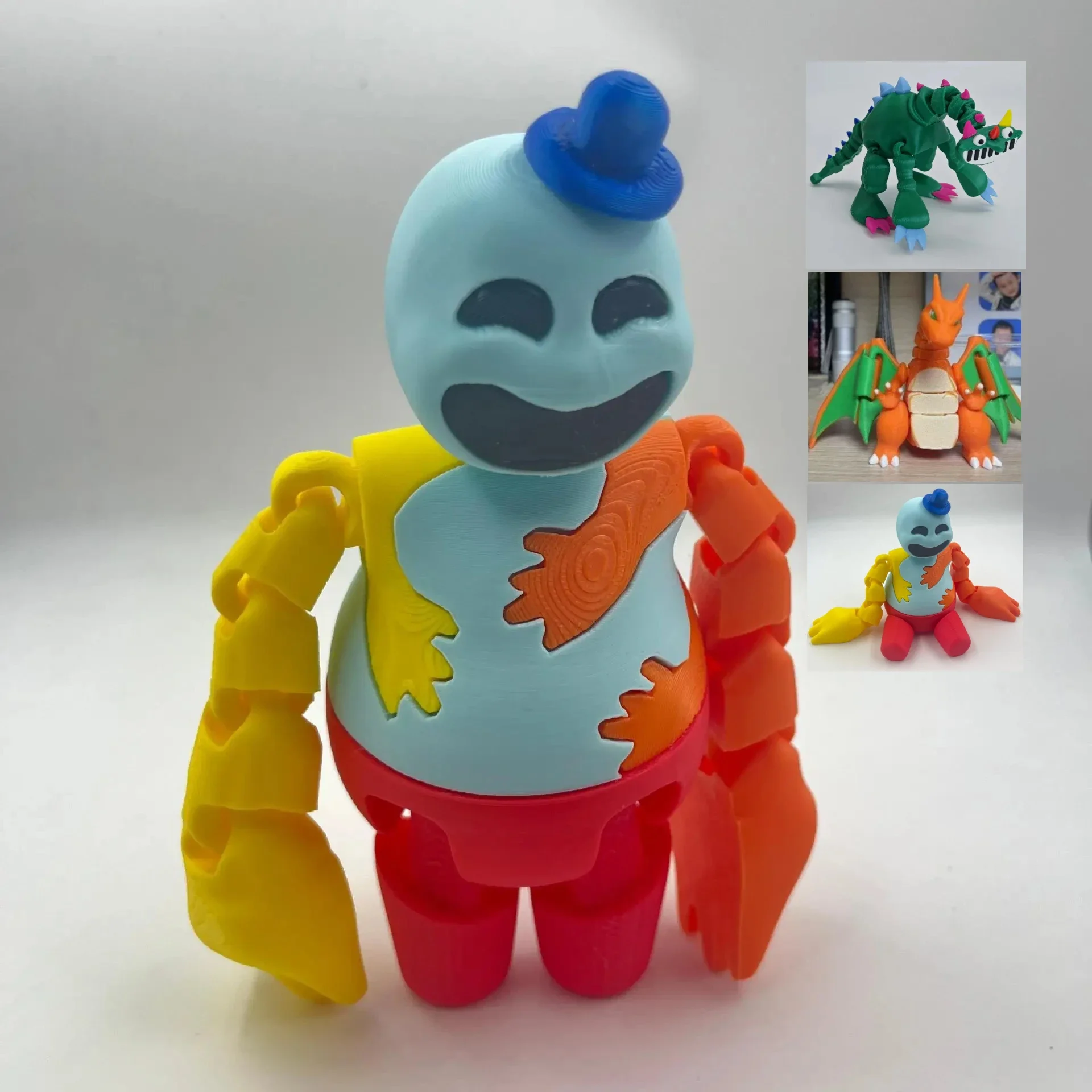 

New Doey The Doughman Action Figure Toys PVC Pianosauruses Figure Collectible Model Toys for Children Birthday Gift