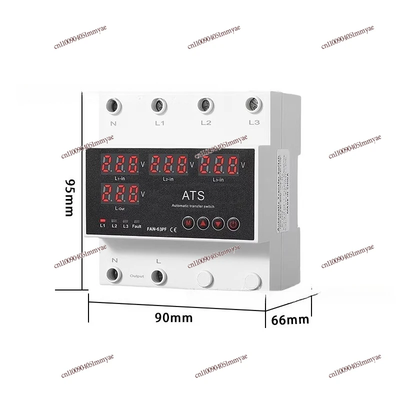

Self-compound Over-voltage Over-current Phase-loss Protector Limited Viewership of Adjustable Delay 63A Overload Power-off 380V