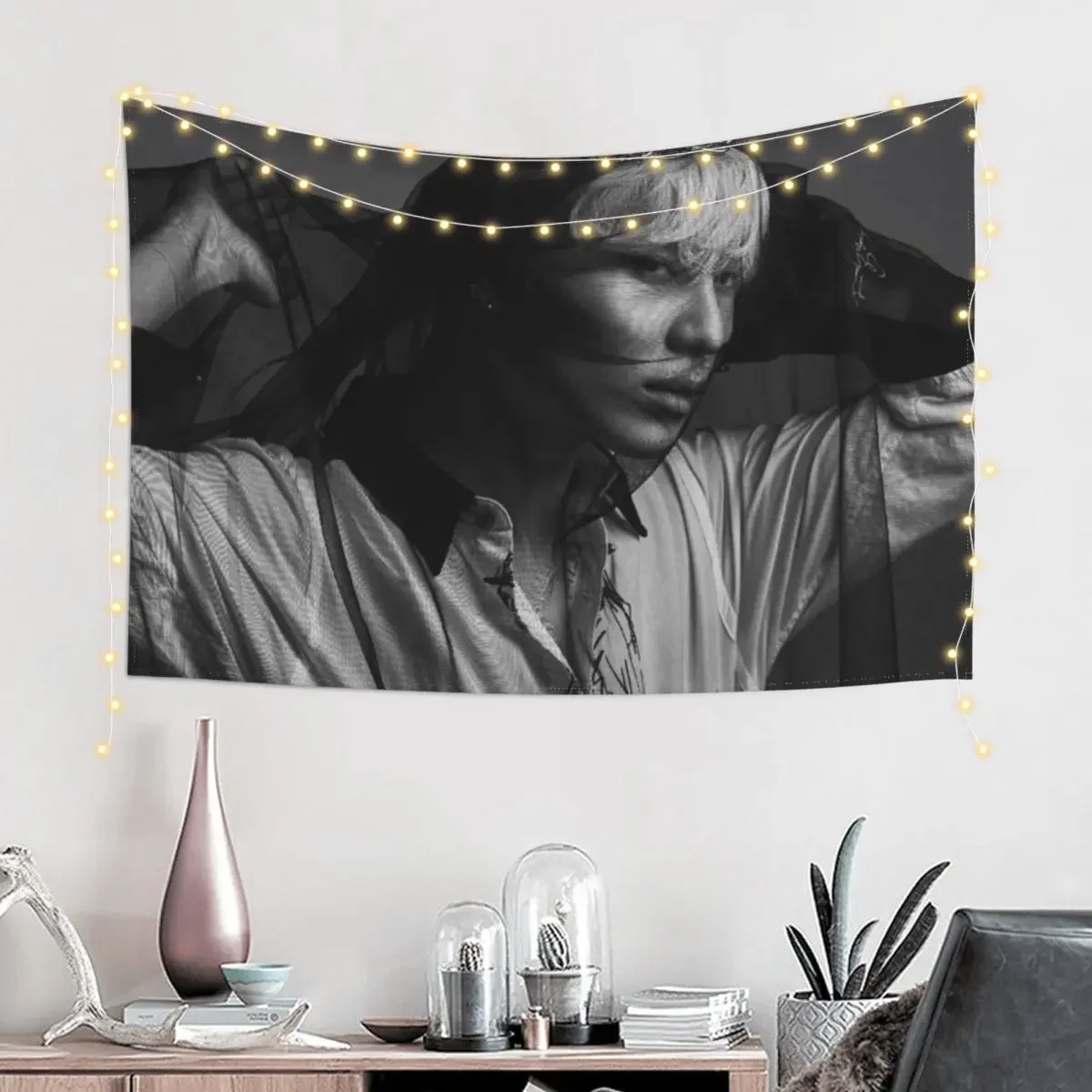 SHINee TAEMIN SAYONARA HITORI Tapestry Decor For Bedroom Nordic Home Decor Room Decorations Aesthetics Tapestry