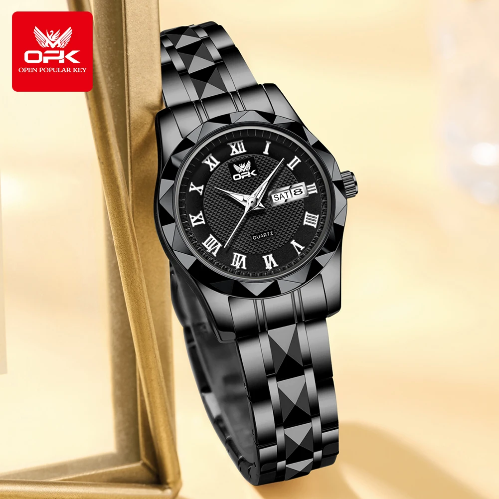 ساعة كوارتز مقاومة للماء من Opk للنساء ، متعددة الاستخدامات ، ترفيهية ، علامة تجارية ، من Opk