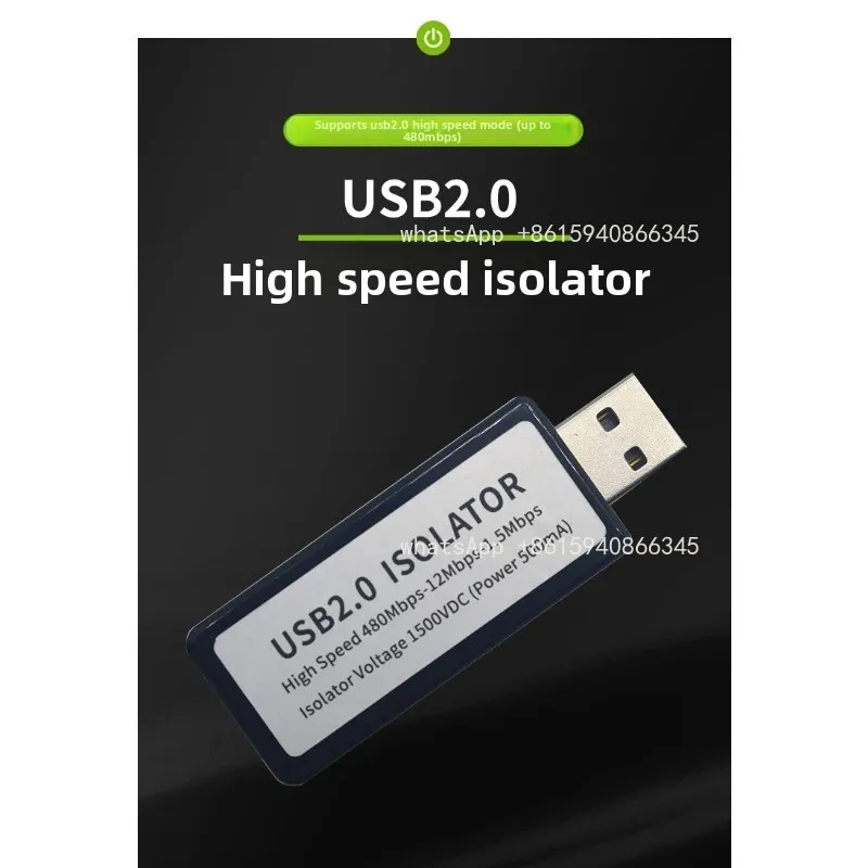 USB High Speed Isolator 480Mbps Audio DAC Decoder Module Current Noise Elimination Protection Accessories