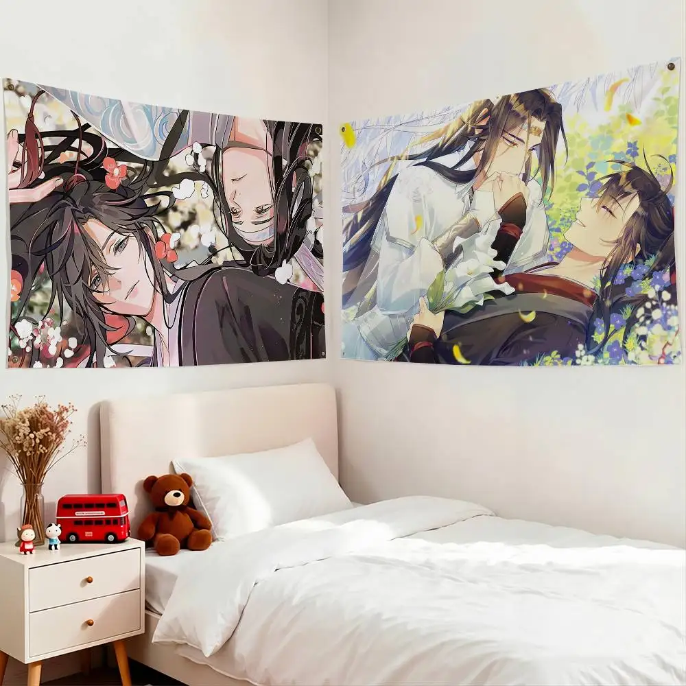 Mo D-Dao Z-Zu Shi Flags Wall Hanging Tapestry Outdoor Garage Room Decorative flag Background Blanket