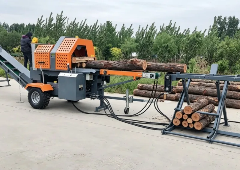 CE Certified Hydraulic Wood Splitter 30Ton Mini Excavator Mounted Log Splitter Firewood Cutting And Splitting Equipment