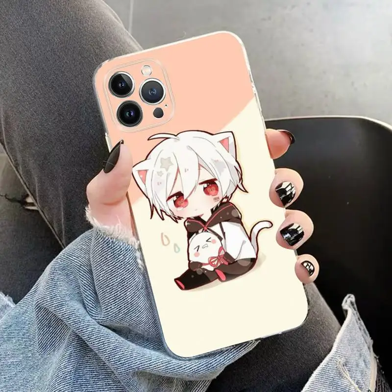 Anime mafumafu Phone Case For iPhone 13 14 Pro Max XS XR 12 11 Pro 13 Mini 6 7 8 Plus Clear Back Cover Capa