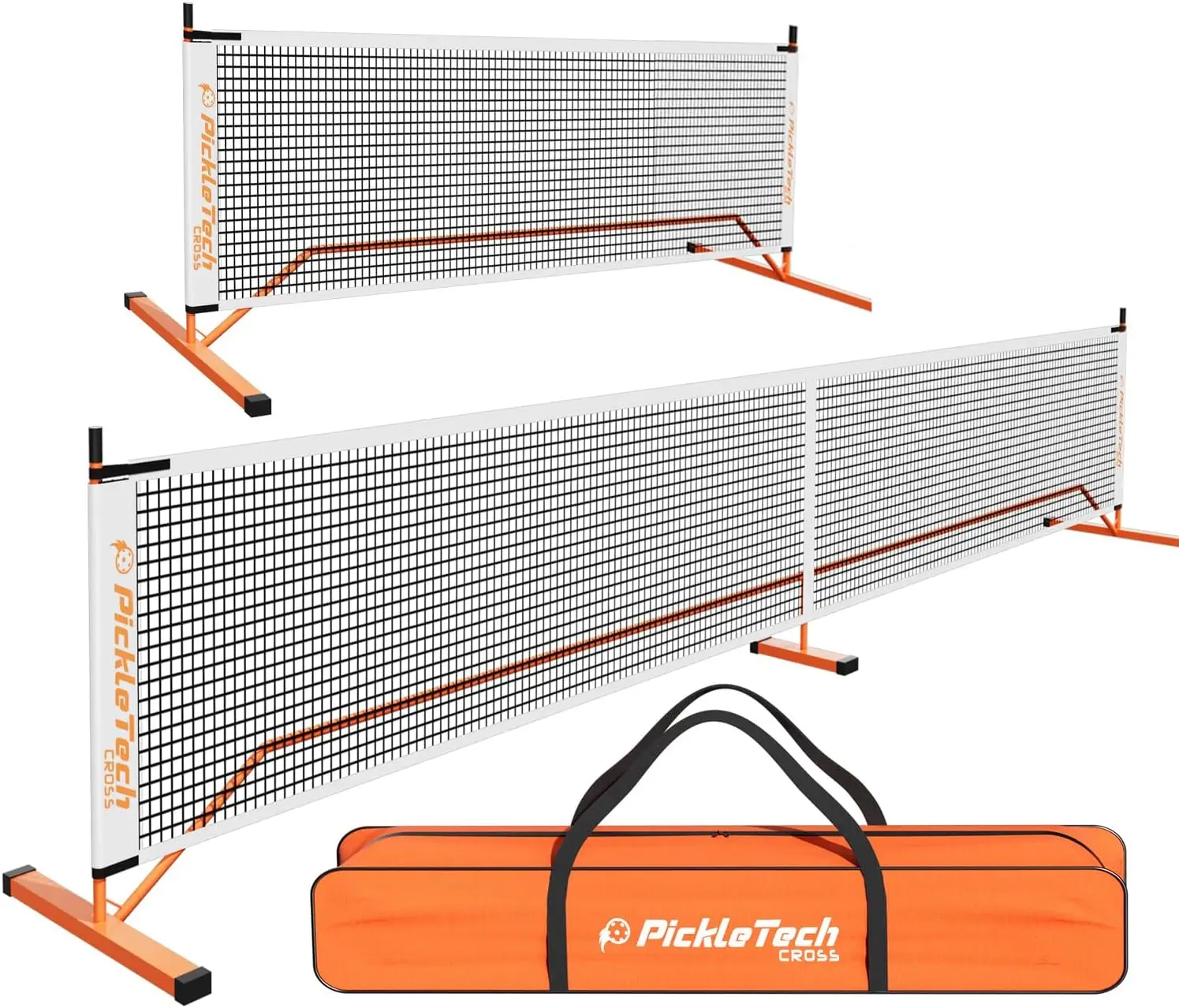 

Portable Pickleball Net System with Carrying Bag, 22 FT Outdoor Game, USAPA Regulation Size for Driveway