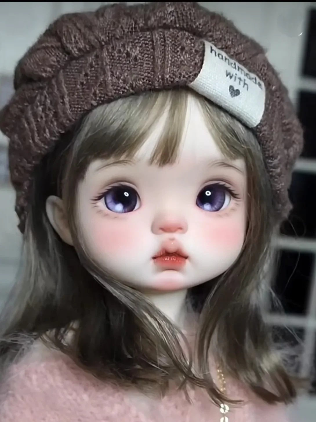 Nouveau en stock 1/6 26 cm qianqian fille BJD sd poupée grande tête résine matériel bricolage accessoires enfant jouets fille livraison gratuite