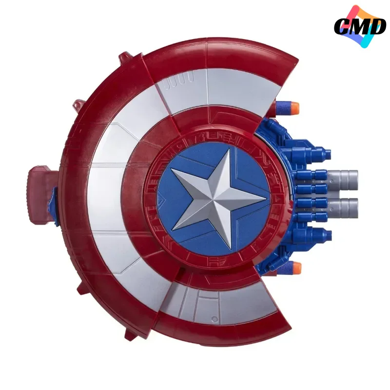 Cos Shield Launcher Toy Gun Soft Bullet Hidden Guns Superhero Weapons Captain America Toys for Boys Cosplay Prop