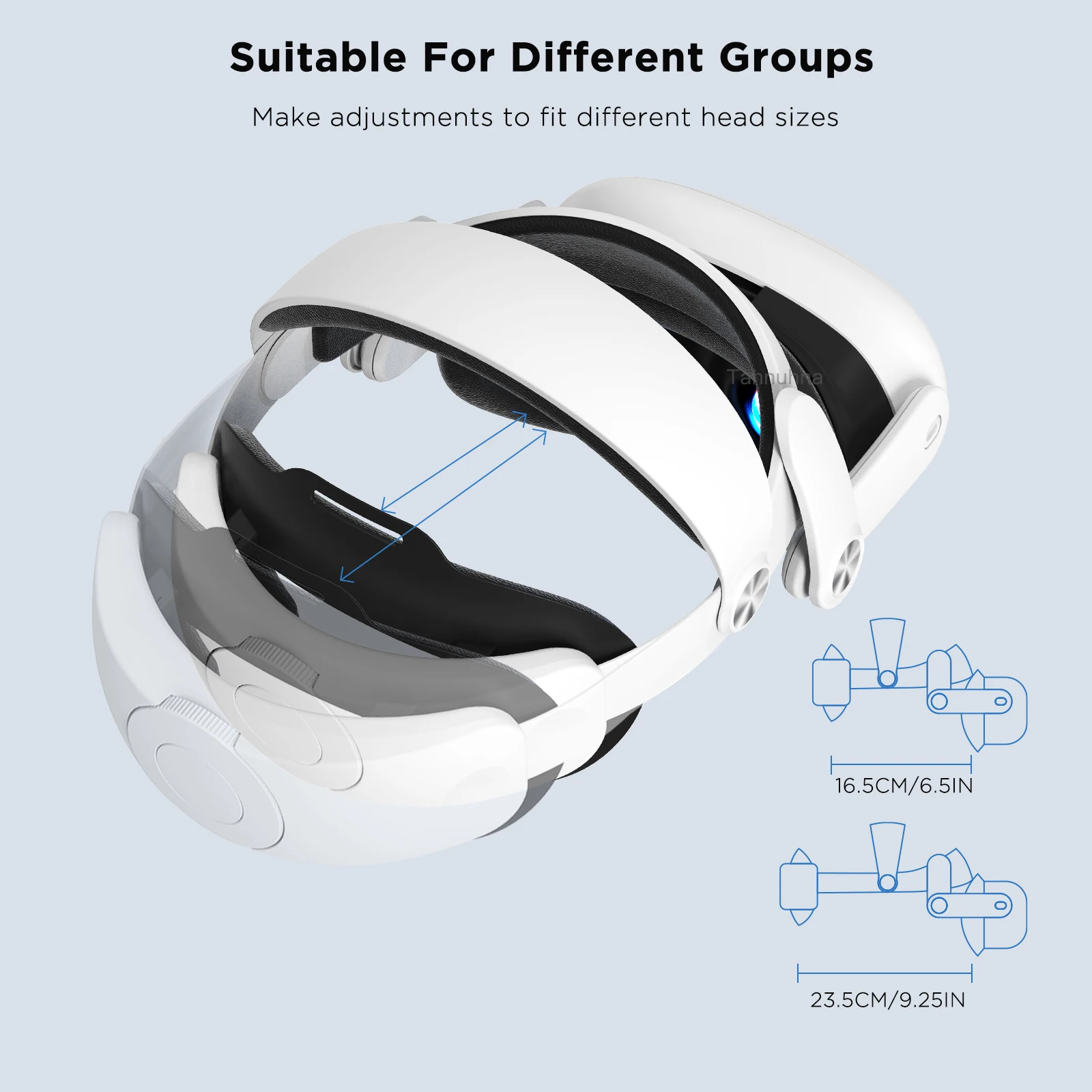 Head Strap for Meta Quest 3S/Quest 3 Replaceable Elite Strap VR Headset Improve Comfort Adjustable Halo Strap Accessories