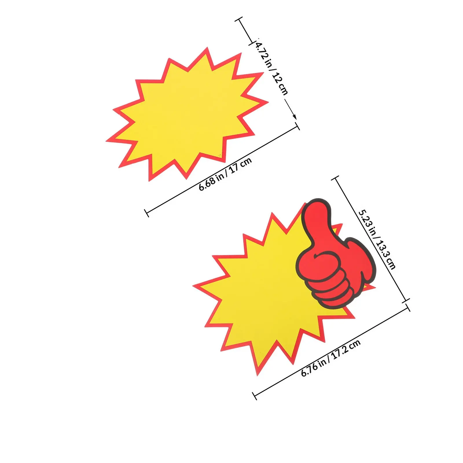100Pcs Price Display Card Double-sided Erasable Tags Blank Retail Signs Writable Labels Supermarket Store