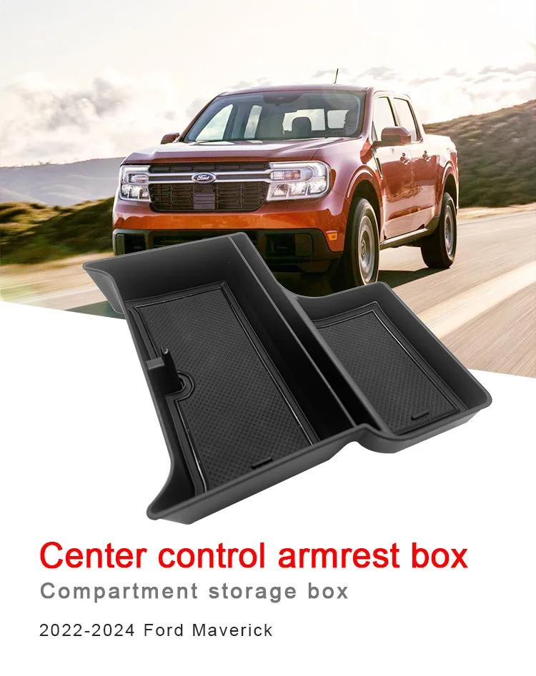 

For Ford pickup truck central control storage box modified Maverick armrest storage box