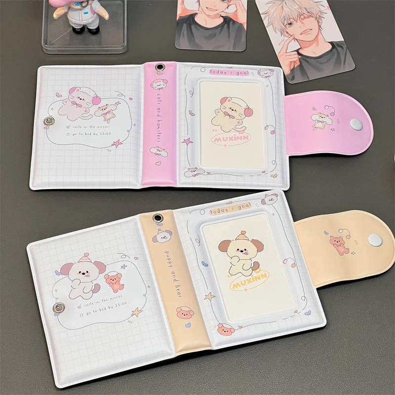 Pvc Album Photo Idol Album 3 Inch Photo Card Single Compartment Organizer Book Postcard Collection Card Photo Card Binder