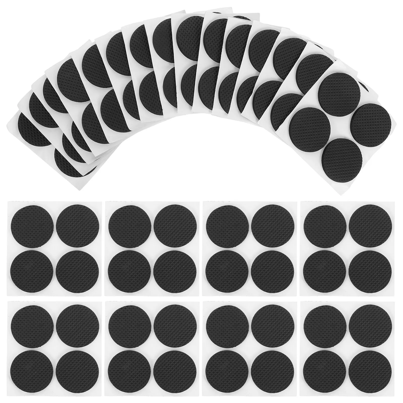 60Pcs Round Furniture Leg Pads 1.6x1.6inch Thickened Eva Table Chair Stool Floor Protectors Non-Slip Cushion for Hardwood Tile