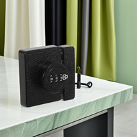 Bifold Door Lock Password Keyless Cabinet Door Locks Black Double Barn Shed Combination Mechanical Password Lock Secure